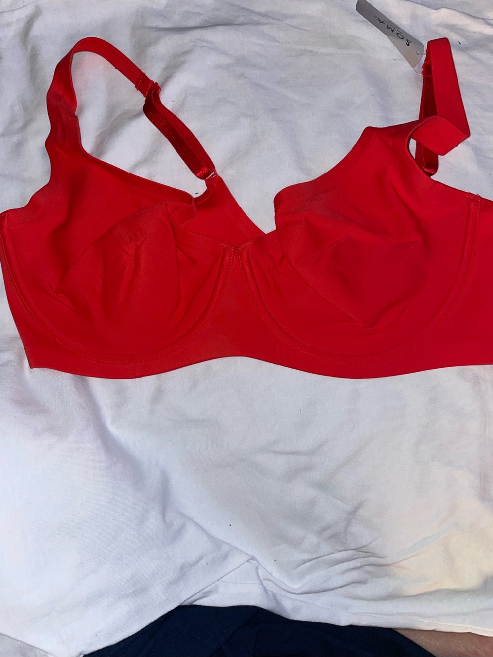 Soma Red Underwire Support Bra